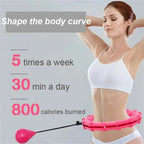 Weighted Hula Hoop – Adjustable Fit Hoop for Weight Loss