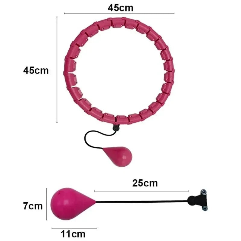 Weighted Hula Hoop – Adjustable Fit Hoop for Weight Loss
