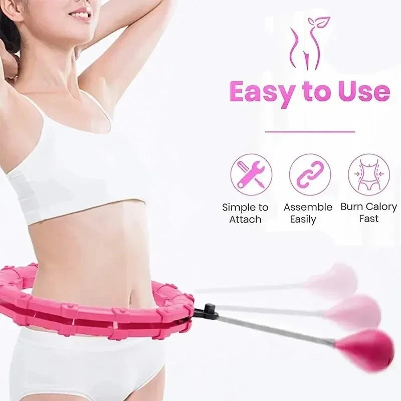 Weighted Hula Hoop – Adjustable Fit Hoop for Weight Loss